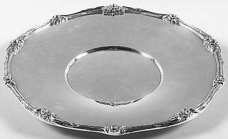 Glenrose (Silverplate, 1908, Hollowware) Silverplate Sandwich Plate