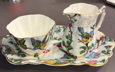 3110 Mini Creamer & Open Sugar with Tray