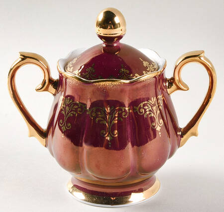 Golden Fantasy Sugar Bowl & Lid