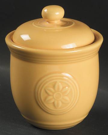 Petals Marigold Sugar Bowl & Lid