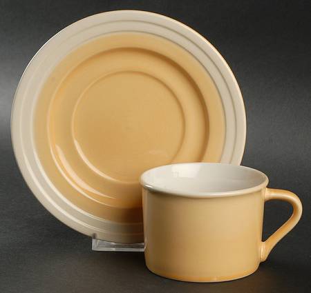 Departure Buttercup (Yellow) Flat Cup & Saucer Set