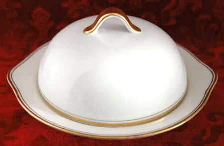 OSG84 Round Covered Butter with Strainer