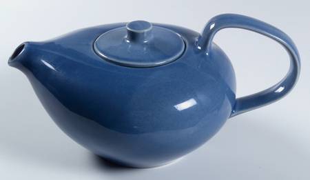 Russel Wright Manitoga Blue Teapot & Lid by Oneida