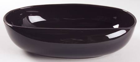 Russel Wright Black Pepper 11" Oval Vegetable Bowl