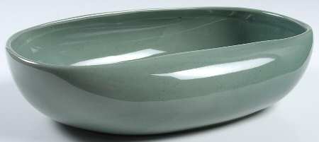Russel Wright Seafoam Green 11" Oval Vegetable Bowl