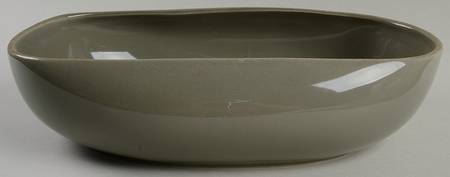 Russel Wright Charcoal Gray 11" Oval Vegetable Bowl