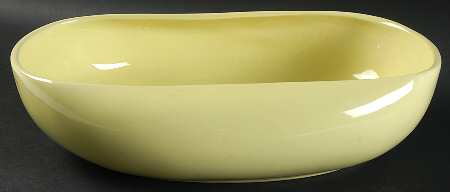 Russel Wright Lemon Yellow 11" Oval Vegetable Bowl