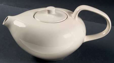 Russel Wright Linen Creme Teapot & Lid