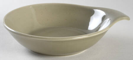 Russel Wright Oyster Gray Lugged Soup Bowl