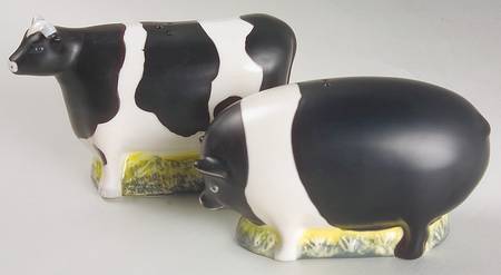 Barnyard Animals Figural Salt & Pepper Set