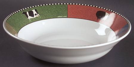 Barnyard Animals 9" Round Vegetable Bowl