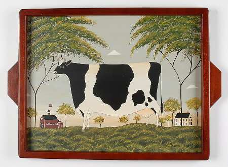 Barnyard Animals Wood TV Tray
