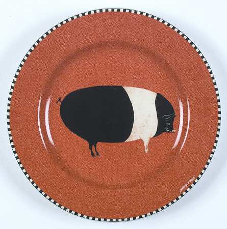 Barnyard Animals Salad Plate