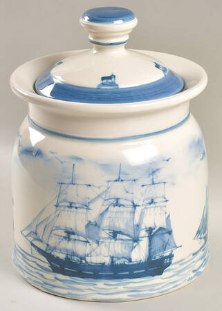 Nautical Cookie Jar & Lid