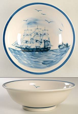 Nautical 9" Round Vegetable Bowl