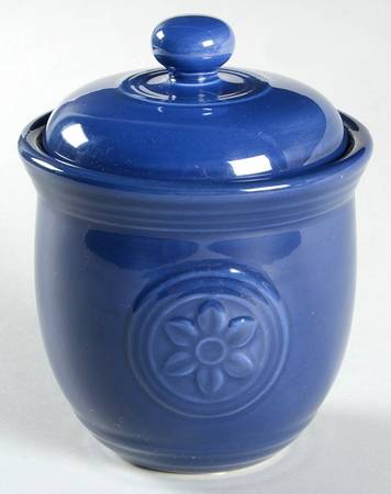 Petals Cobalt (Blue Bell) Sugar Bowl & Lid