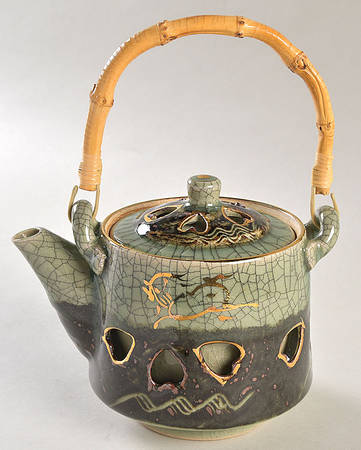 Soma Ware Teapot & Lid with Removable Top Handle