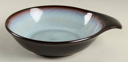 Russel Wright Sky Blue Lugged Soup Bowl