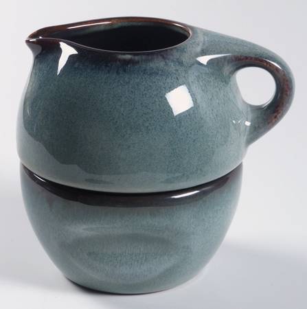 Russel Wright Sky Blue Family Stacking Creamer & Open Sugar