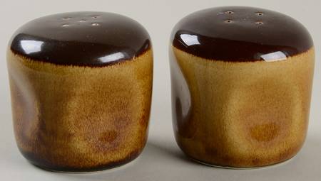 Russel Wright Chicory (Carmel) Salt & Pepper Set