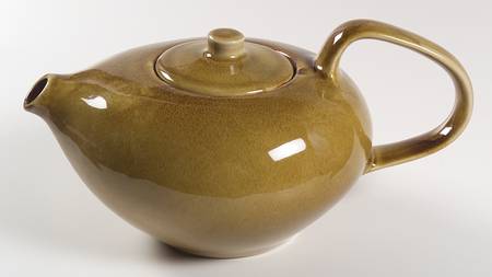 Russel Wright Chicory (Carmel) Teapot & Lid