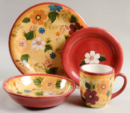 Sunset Bouquet 4 Piece Place Setting