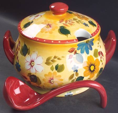 Sunset Bouquet Tureen & Lid w/Ladle