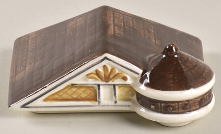 Victorian House Lid for Small Canister