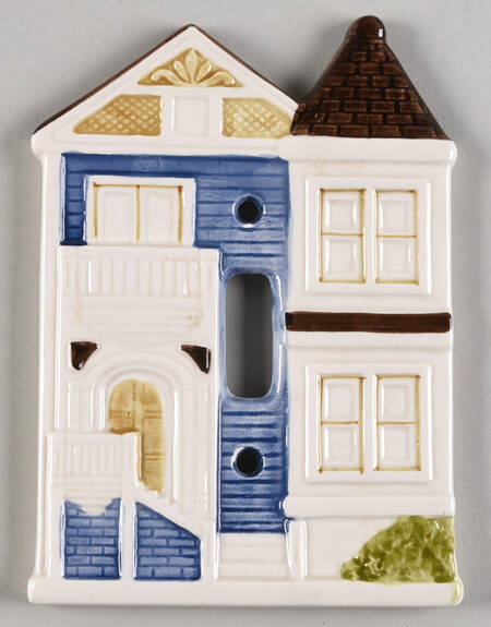Victorian House Single Light Switch Cover