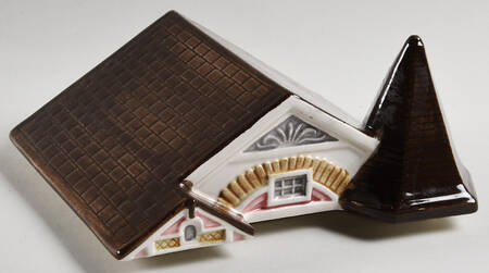 Victorian House Lid for Cookie Jar