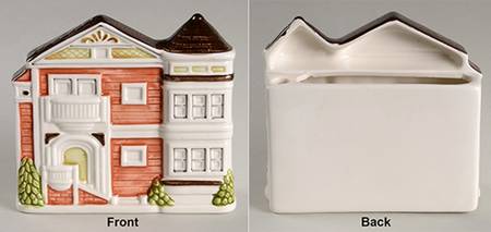 Victorian House Figural Note & Pen Holder