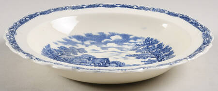 Country Side (Blue) Rim Soup Bowl