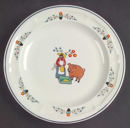 Farm Friends Bread & Butter Plate