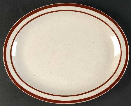 Dune Brown 11" Oval Serving Platter