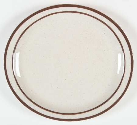 Dune Brown 10" Oval Serving Platter
