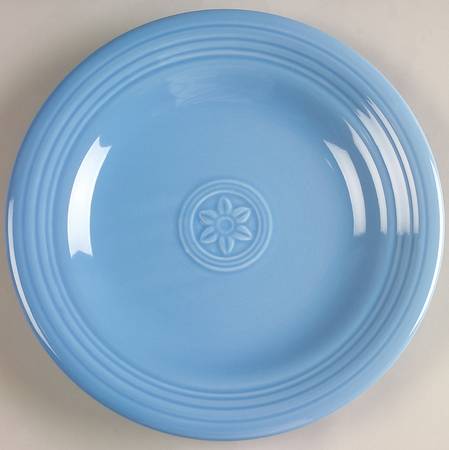Petals Light Blue Salad Plate