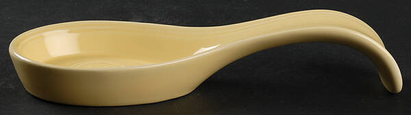 Petals Yellow Spoon Rest/Holder (Holds 1 Spoon)