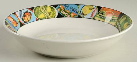 Citrus Labels Coupe Cereal Bowl