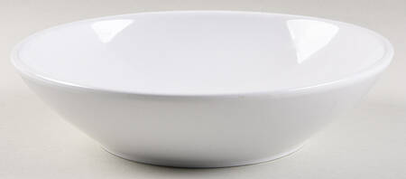 Rolled Edge Bright White 9" Round Vegetable Bowl