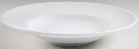 Rolled Edge Bright White 12" Individual Pasta Bowl
