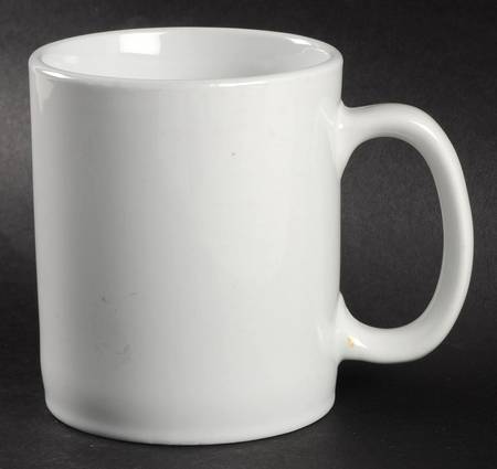 Rolled Edge Bright White Mug