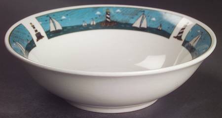 Sailboats Coupe Cereal Bowl