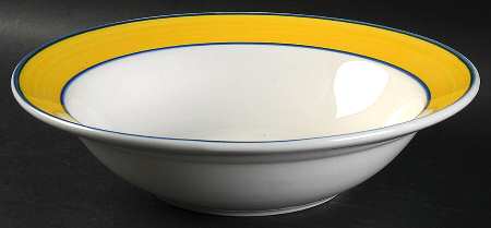 Bistro Yellow 9" Round Vegetable Bowl