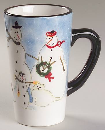 Snow Family Latte Mug