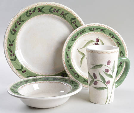 Oliveto 4 Piece Place Setting