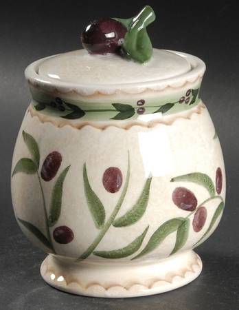 Oliveto Sugar Bowl & Lid