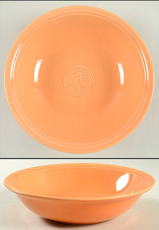 Petals Orange Coupe Soup Bowl