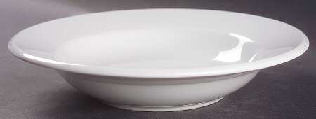 Crown Rego White Large Rim Soup Bowl by Oneida