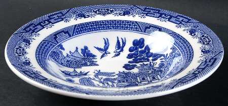 Blue Willow Large Rim Soup Bowl