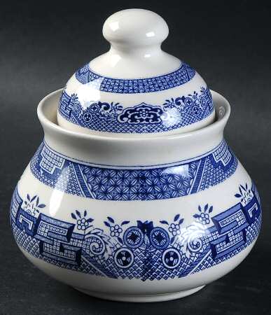 Blue Willow Sugar Bowl & Lid